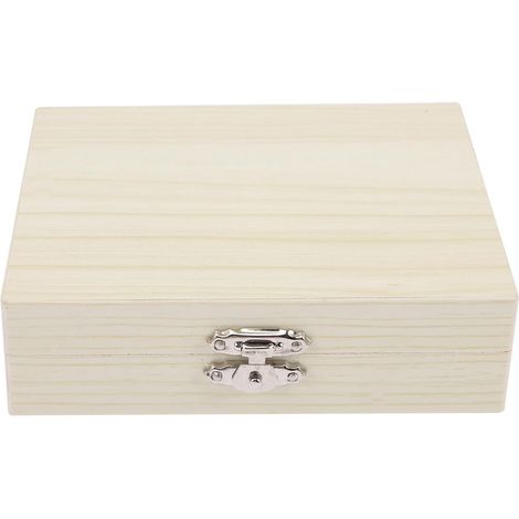 Boîte en Bois pour Rangement Sécurisé 25 Emplacements pour Lames de Microscope Grosse Capacité, Lisse et Design Portable Beige des Lamelles (1/5)