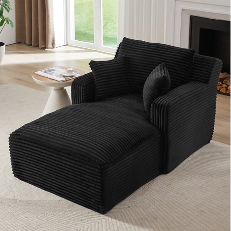 Chaiselongue Sofa aus Cord mit Taschenfederkern OKMYHOME (1/5)