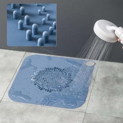 Raccogli-capelli in silicone per lo scarico della doccia, tappo per capelli per la doccia, filtro per lo scarico della doccia, coperture per scarichi in silicone, protezione per lo scarico del bagno (1/4)