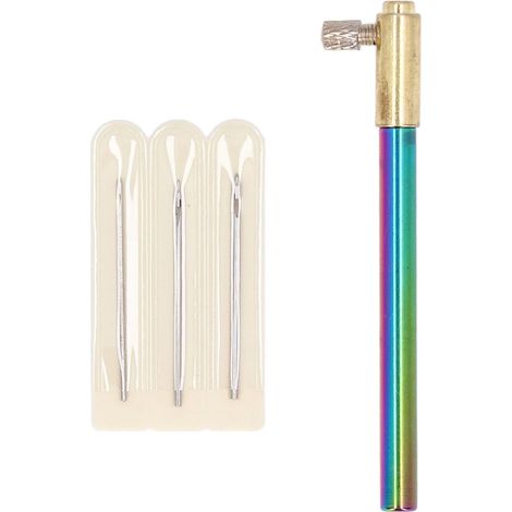 Tambour Crochet, Broderie Crochet Crochets avec 3 Aiguilles Perlage Aiguille Outils Paillettes Perles Aiguille Ensemble Crochet Outil Kit (1/5)