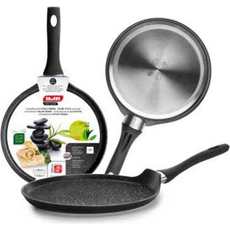 Ibili Natura Crêpespfanne 25 cm Silber Antihaftbeschichtung