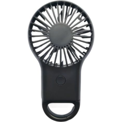 Ventilateur manuel - Plastique - noir - Avec mousqueton - Mini & ventilateurs portables (1/5)