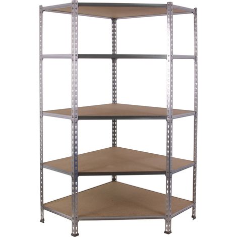 Simonrack Scaffale angolare galva legno 5 ripiani robusti
