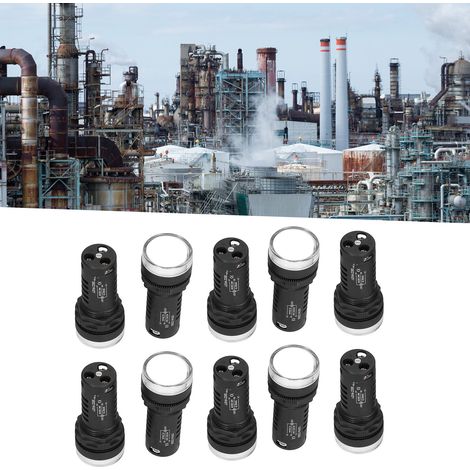 Feu de signalisation BERM AD16-22SS - Voyant d'alimentation/indicateur de travail bicolore à LED rouge/verte - Haute luminosité 24 V (1/5)
