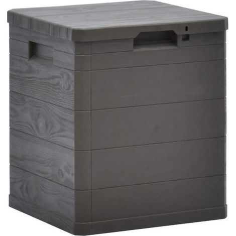 Coffre de rangement plastique marron Nited 42cm (1/2)