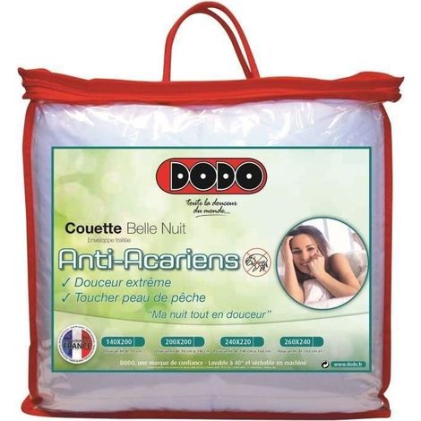 DODO Couette temperee 350gr/m2 BELLE NUIT 140x200cm (1/5)