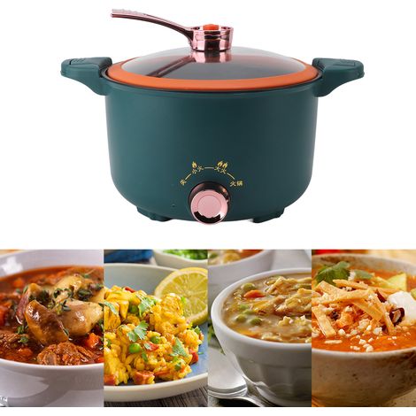 [Olla a presión micro] Olla a presión micro multifuncional de 3 litros (600 W) con revestimiento antiadherente, diseño a prueba de fugas, asa gruesa y tapa con bisagra. (1/5)