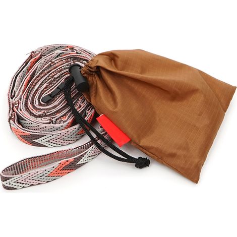 Corde de camping couleur café avec boucle de réglage de longueur, rangement facile, corde à linge rallongée (1/5)