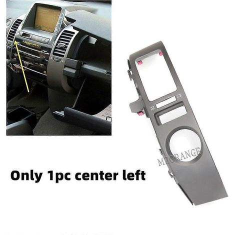 Cache de grille d'aération de tableau de bord pour Toyota Prius 2004-2009, argenté, accessoire auto - 1 pièce, côté gauche central (1/5)