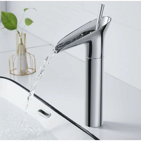 ZOLGINAH Robinet Salle Bain, Robinet Salle de Bain Mitigeur Lavabo Chrome Rétro à Levier Unique Mitigeur Salle de Bain, Laiton Comptoir Haut Robinet Lavabo Robinet Lave Main Robinet Vasque (1/5)