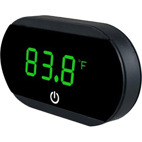 LED-Thermometer mit Temperatursensor, geeignet für Aquarien, hochpräzise Klebethermometer mit Temperaturanzeige, schwarz (1/5)
