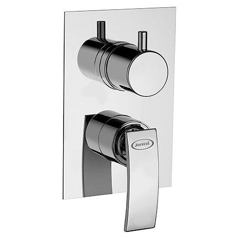 Miscelatore Jacuzzi incasso per doccia serie Ray con deviatore rotativo a 2 uscite 0IO00400JA01 cromato (1/2)