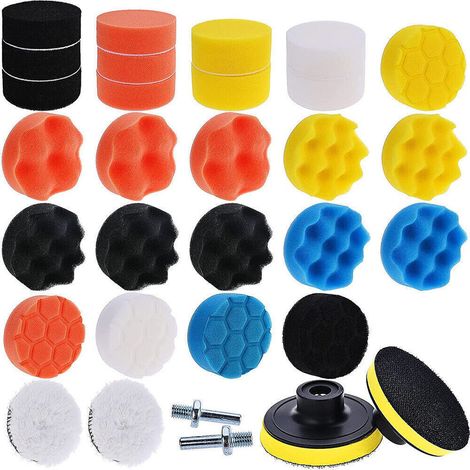 Éponge De Polissage - Pour Perceuse M10 - Kit 31 Pièces - Pour Voiture (1/5)