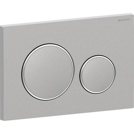 Geberit Sigma 20 Round Betätigungsplatte 115889SN1 verschraubbar, Edelstahl gebürstet / poliert