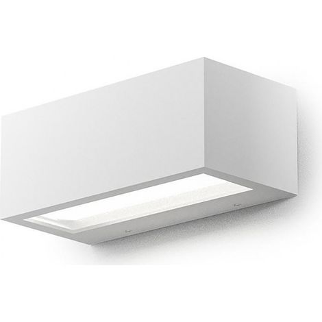 Applique esterno gea led ruhm led ip65 ges971 lampada parete biemissione moderna