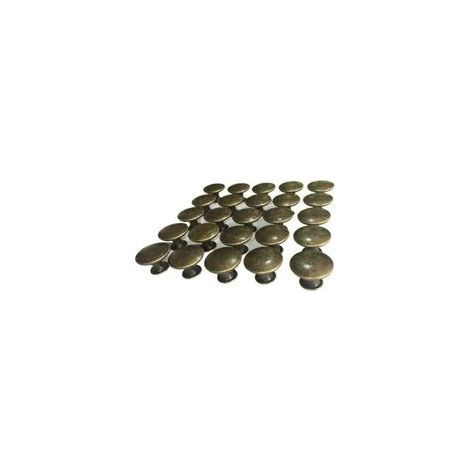 Poignée de meuble-10x Boutons de Tiroir de Porte Vintage 30mm Antique Laiton Poignées de Placard d'armoires de Cuisine, Pour Commode et Armoire Meuble, Bronze Ancien
