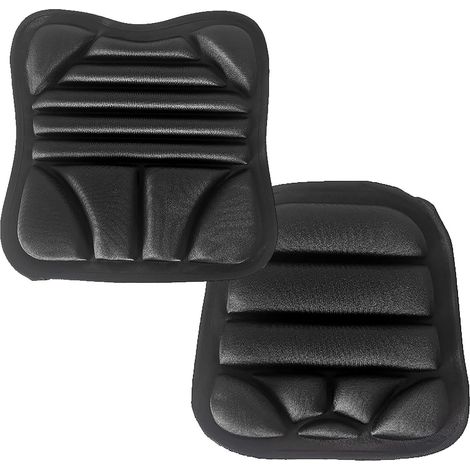 Lot de 2 coussins de siège de vélo – Coussin de siège de moto passager Coussin en gel 2 x – Coussin respirant absorbant les chocs pour les conducteurs de route débutants (1/5)