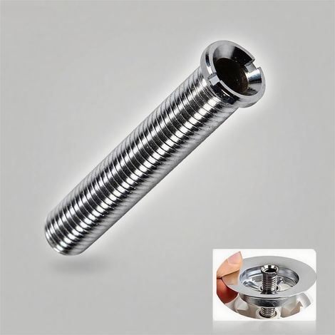Hollow Screws for Sinks, M12 x 70 mm Brass Hollow Screws, Basket Screws for Kitchen Sinks, Replacement Bolts for Marble and Quartz Washbasins (1/5)