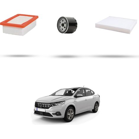 Kit tagliando 3 filtri compatibile con Dacia Logan III 1.0 sce 49kw dal 2021 (1/4)