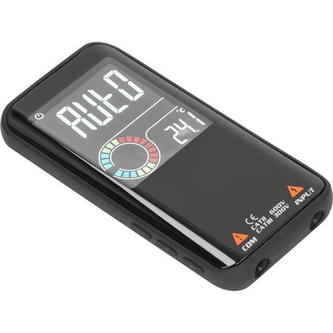 Multimètre numérique rechargeable à plage automatique de haute précision AC DC Voltage Meter avec écran LCD couleur (1/5)
