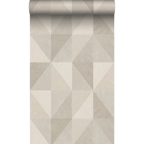 papier peint graphique 3D beige  - Origin Wallcoverings (1/5)