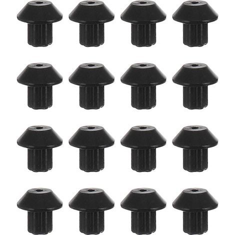 48 pieds de grille de brûleur à gaz compatibles avec le modèle WB2K101, pieds de grille en caoutchouc-1.00X1.00X0.90CM-Black (1/4)
