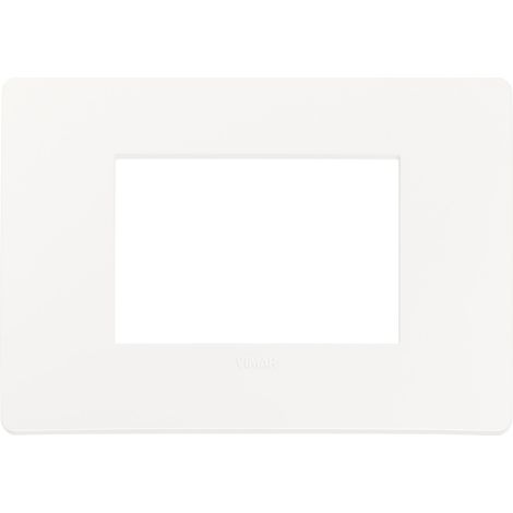 Placca in tecnopolimero 3 moduli Bianco Matt Vimar Plana Up 14653U.11