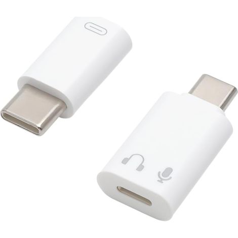 PD27W USB-C-Adapter (Buchse auf Stecker) – Audio-auf-USB-C-Adapter – Schnellladeadapter für Laden, Datenübertragung und OTG-Kopfhörer für iPhone 17/16/15 Pro (1/5)
