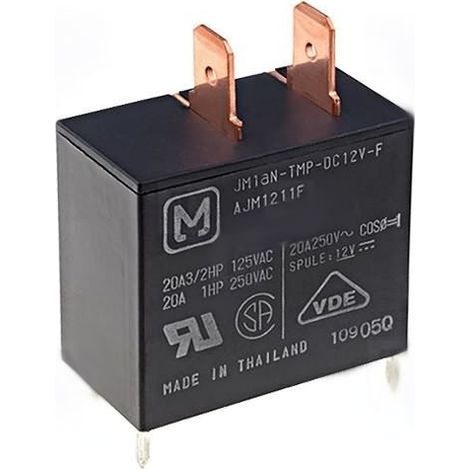 RELE 12VDC 20Amp 1Cto Cto.Impreso+2 Faston ALF1T12