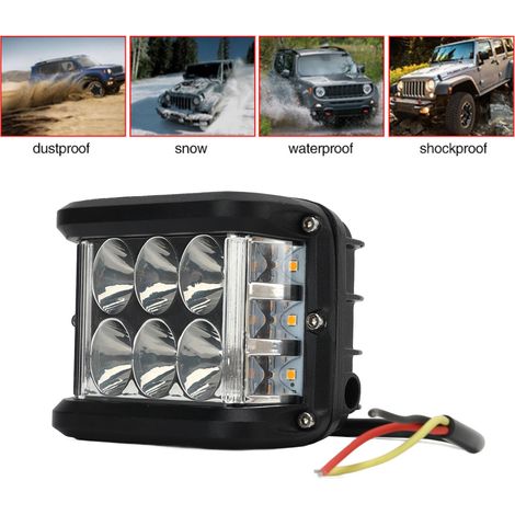 Projecteur de travail LED 36W, projecteur double face adapté à la conduite hors route, aux voitures, camions, camionnettes, bateaux et SUV. (1/5)
