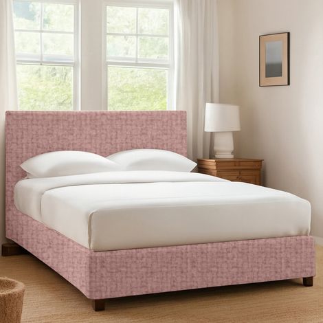 Letto Singolo Ilford, Sfoderabile, Contenitore Made in Italy, Rosa (1/4)