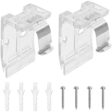 10 pcs Stores cellulaires Crochets à chevilles Supports de rideaux pour rideaux Support de stores Pièces de rechange pour stores verticaux Supports de maintien pour stores Clips (1/5)