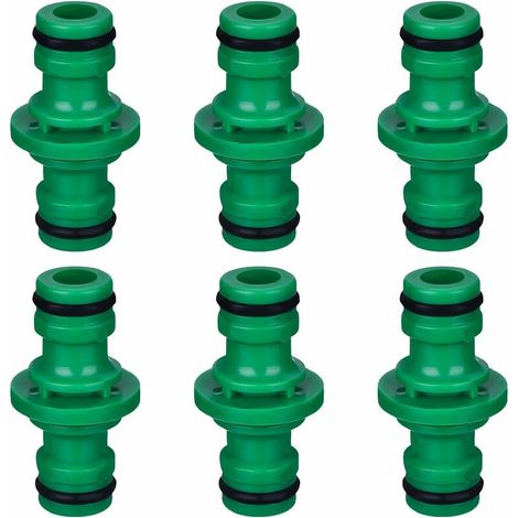 DEESSE SHOP - Pieces Raccord de tuyau double mâle pour raccord de tuyau d'arrosage (vert) (1/4)