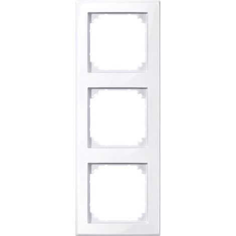 MERTEN 478325 M-SMART CADRE POUR 3 PRISES BLANC BRILLANT
