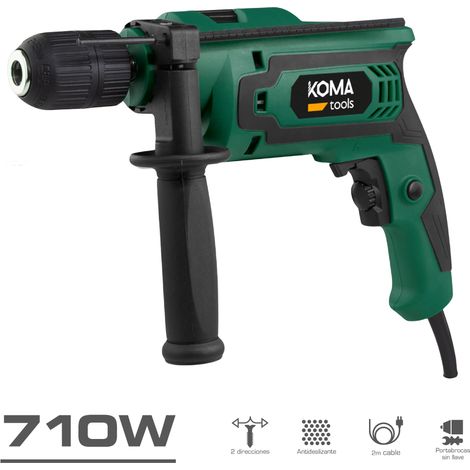 Taladro de percusión con cable KOMA TOOLS - 710W (1/4)