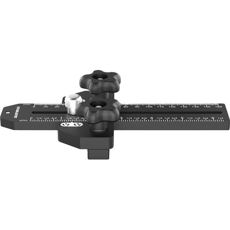 Regla deslizante de madera, medición precisa, uso versátil, 160 mm (1/2)
