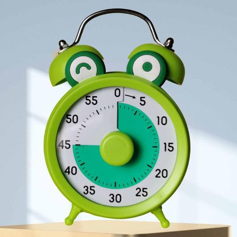 Visueller Timer Kinder 60 Min leise ADHS Schule Grün Lernzeit