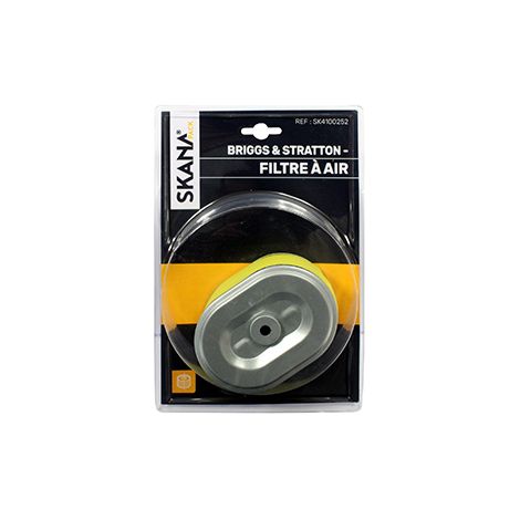 Filtro de aire adaptable para motores Briggs & Stratton y Honda. Longitud: 102 mm, Ancho: 73 mm, Altura: 70 mm, para modelos B.