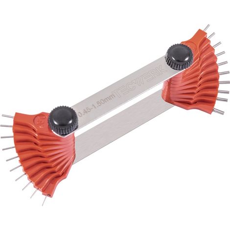 TECWERK Düsenlehre 0,45-1,50mm Stiftanzahl 20 St.TECWERK