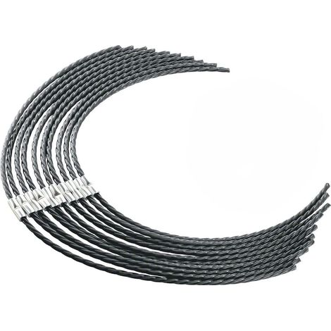 10 Pièces Fil de Coupe Extra Résistant, pour Débroussailleuse Bosch F016800431 Bobine AFS 23-37 Filetage Brushcutter Lines(37 cm × 3,5 mm) - (1/5)
