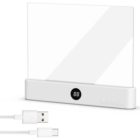 Lampe De Lecture, éCran Plat Intelligent Led Lampe Lecture,Lumiere Livre Multifonctionnel,Chargement Usb Avec Fonction Minuterie,Lampe De Lecture Pour Lire Au Lit Veilleuse,Pour Lecture Et éClaira