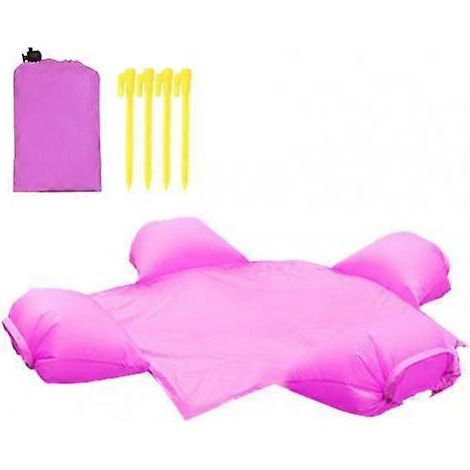 Tapis de pique-nique portable d'extérieur, résistant à l'humidité et à l'eau, avec coussin gonflable, pour plusieurs joueurs et pour le camping.