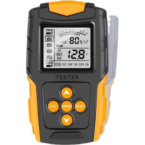 Autobatterietester 12V/24V LCD Digitaler Batterieanalysator Autoladediagnosetool SOH SOC CCA IR Messung für Auto LKW Motorrad
