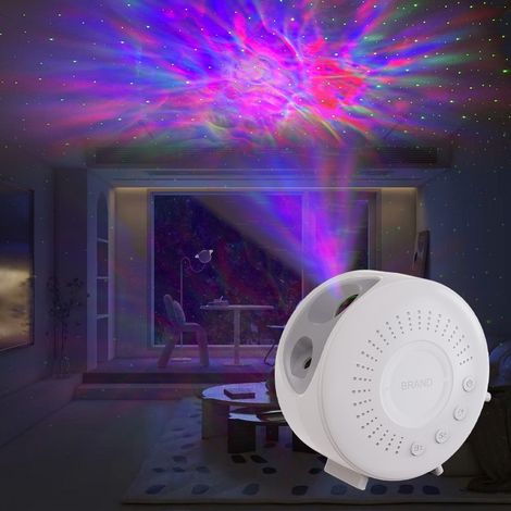 Veilleuse LED galaxie à projection de ciel étoilé avec minuterie et télécommande, plusieurs modes d'éclairage et variation d'intensité RGB, cadeau idéal pour un anniversaire ou Noël (1/5)