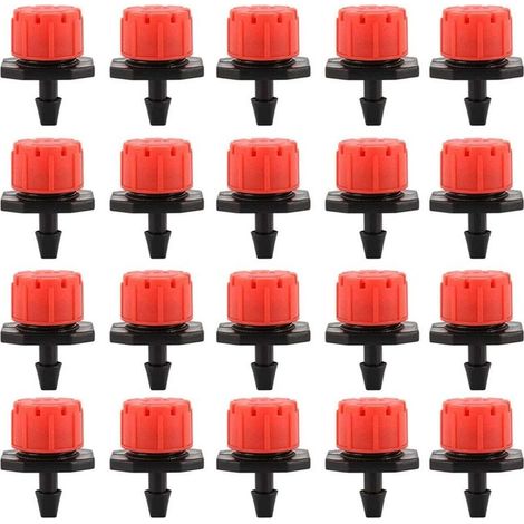 100PCS Goutteurs Irrigation Goutte à Goutte dripper,Buses de Gicleurs émetteur Jardin,Arrosage Goutte à Goutte Automatique 360° Réglable pour Plante Serre Pelouse DIY (1/5)