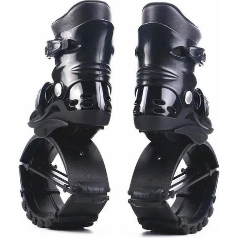 CHIGOODS Känguru Sprungschuhe Känguru-Schuhe für Trainingsübungen，Schwarz，Größe 42-44（XXL），Gewicht 90-110 kg