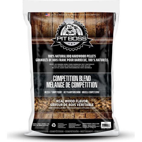 Sac de pellets alimentaire 9 kg granulés pour barbecue Mélange Compétition PIT BOSS (1/4)