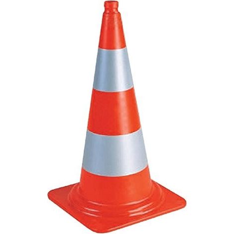 Cône de chantier K5a 75cm - 3.1kg - Vinmer - B 75BR