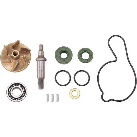 Kit de réparation pour pompe à eau de moto (turbine, engrenage, arbre, joint, roulement, joint) pour Yamaha YZ450F WR450F WR400F 5DJ-12451-00 EM (1/5)