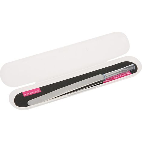 Extracteur de points noirs en acier inoxydable incurvé - outil anti-imperfections pour retirer boutons et granules de graisse, soin du visage (1/5)